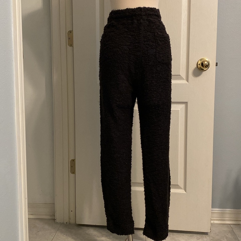 Faherty Brand Black Drawstring Joggers Medium - image 5